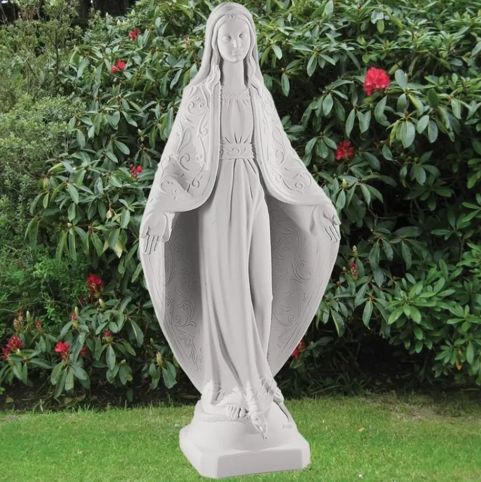 Virgin Mary 78cm Marble Resin Garden Statue