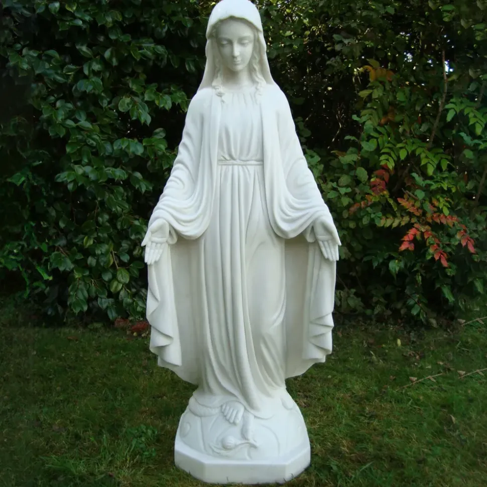 Virgin Mary 118cm Marble Resin Garden Statue