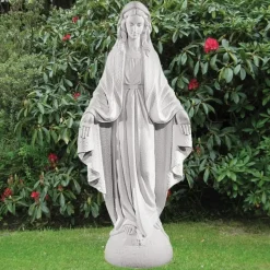 Virgin Mary 117cm Marble Resin Garden Statue
