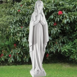 Virgin Mary 78cm Marble Resin Garden Statue