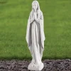 Virgin Mary 49cm Marble Resin Garden Statue