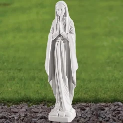 Virgin Mary 49cm Marble Resin Garden Statue
