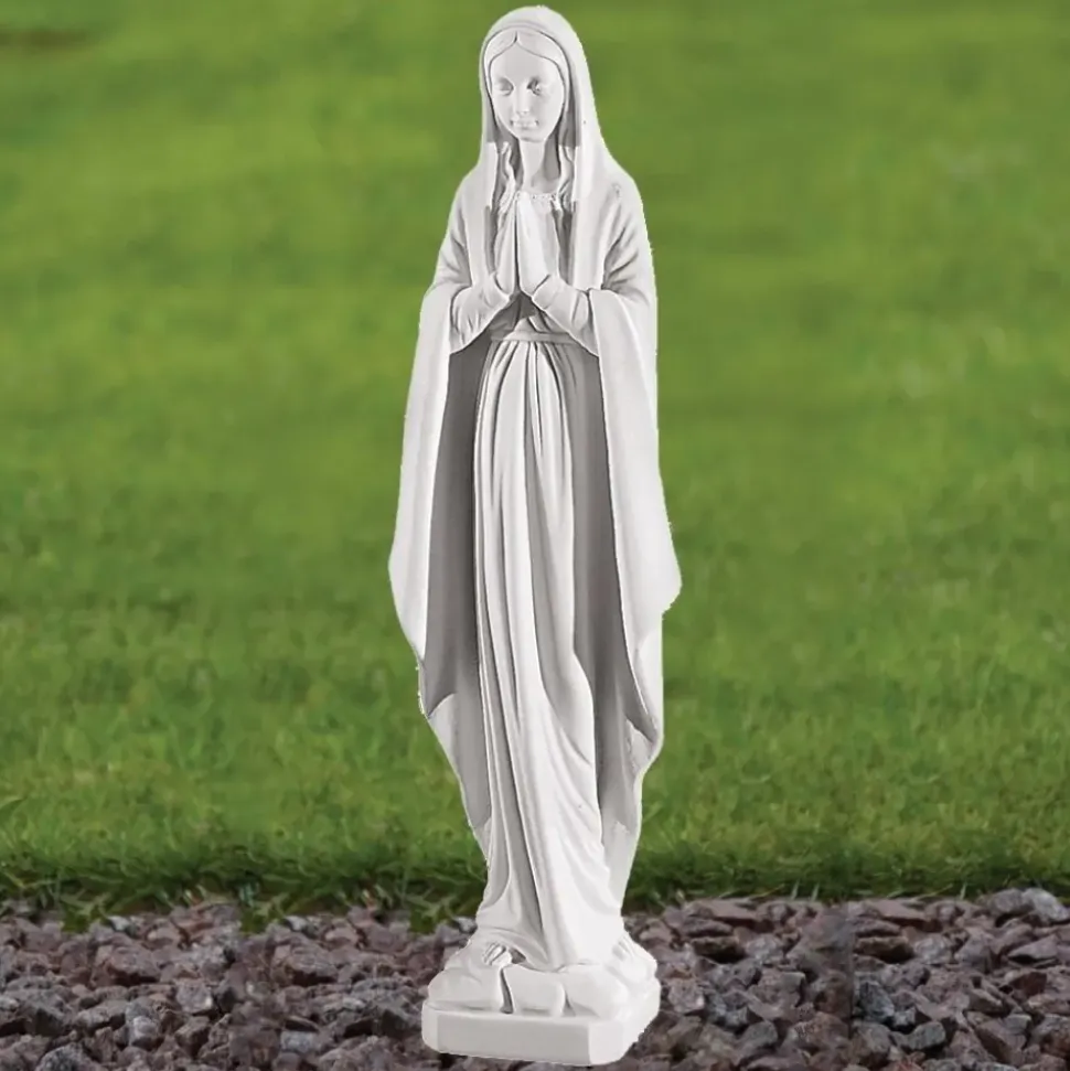 Virgin Mary 49cm Marble Resin Garden Statue