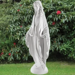 Virgin Mary 73cm Marble Resin Garden Statue