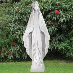 Virgin Mary 118cm Marble Resin Garden Statue