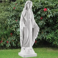 Virgin Mary 74cm Marble Resin Garden Statue