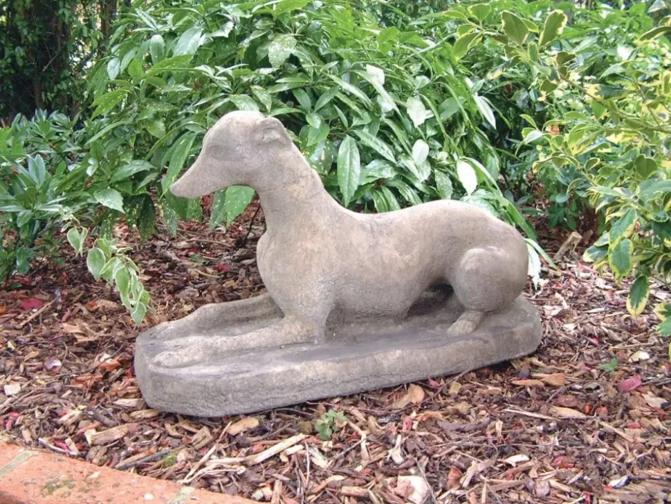 Whippet Stone Garden Ornament