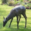 Wild Doe Life-Size 85cm Bronze Metal Garden Statue