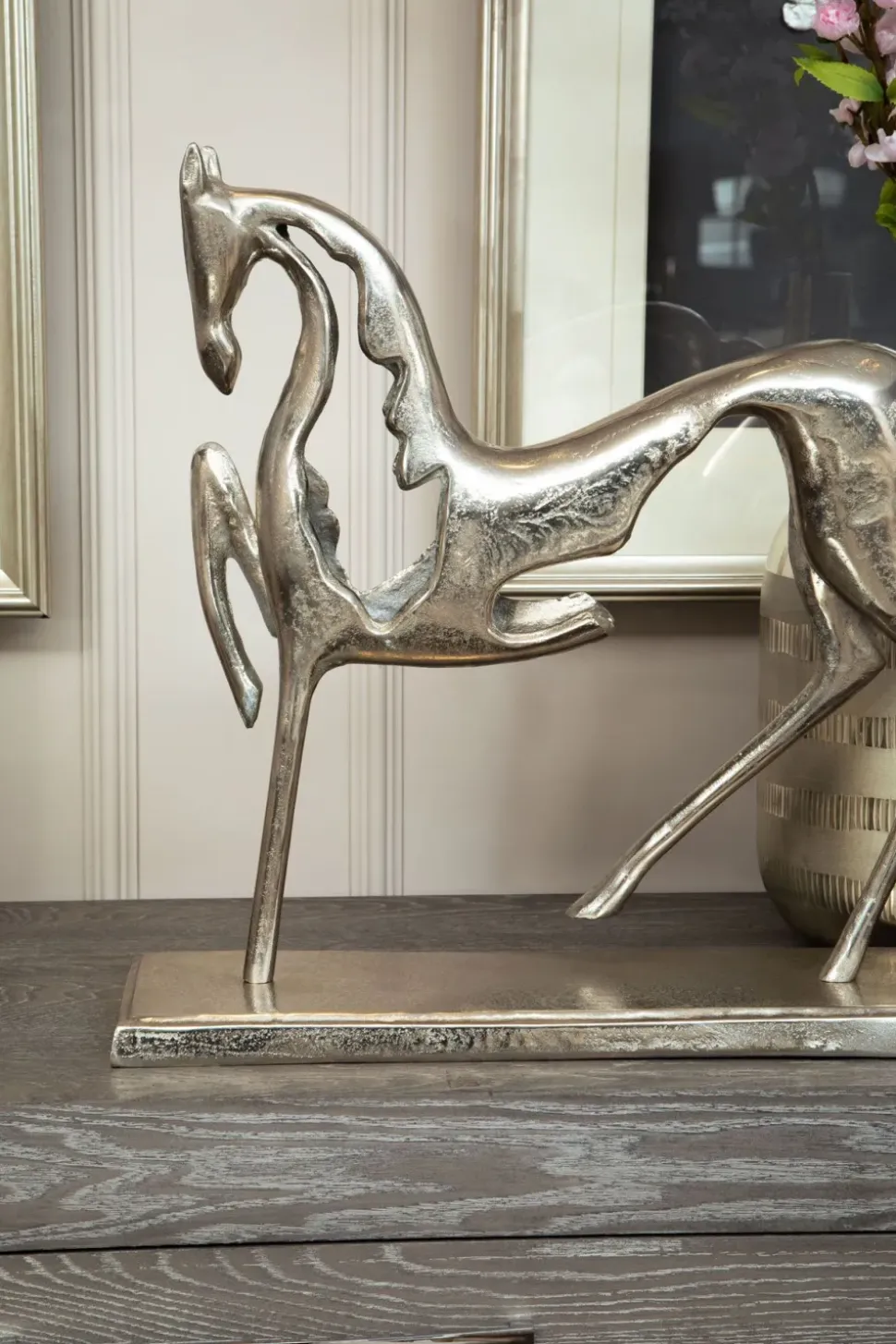 Wildheart Horse 48cm Metal Indoor Statue