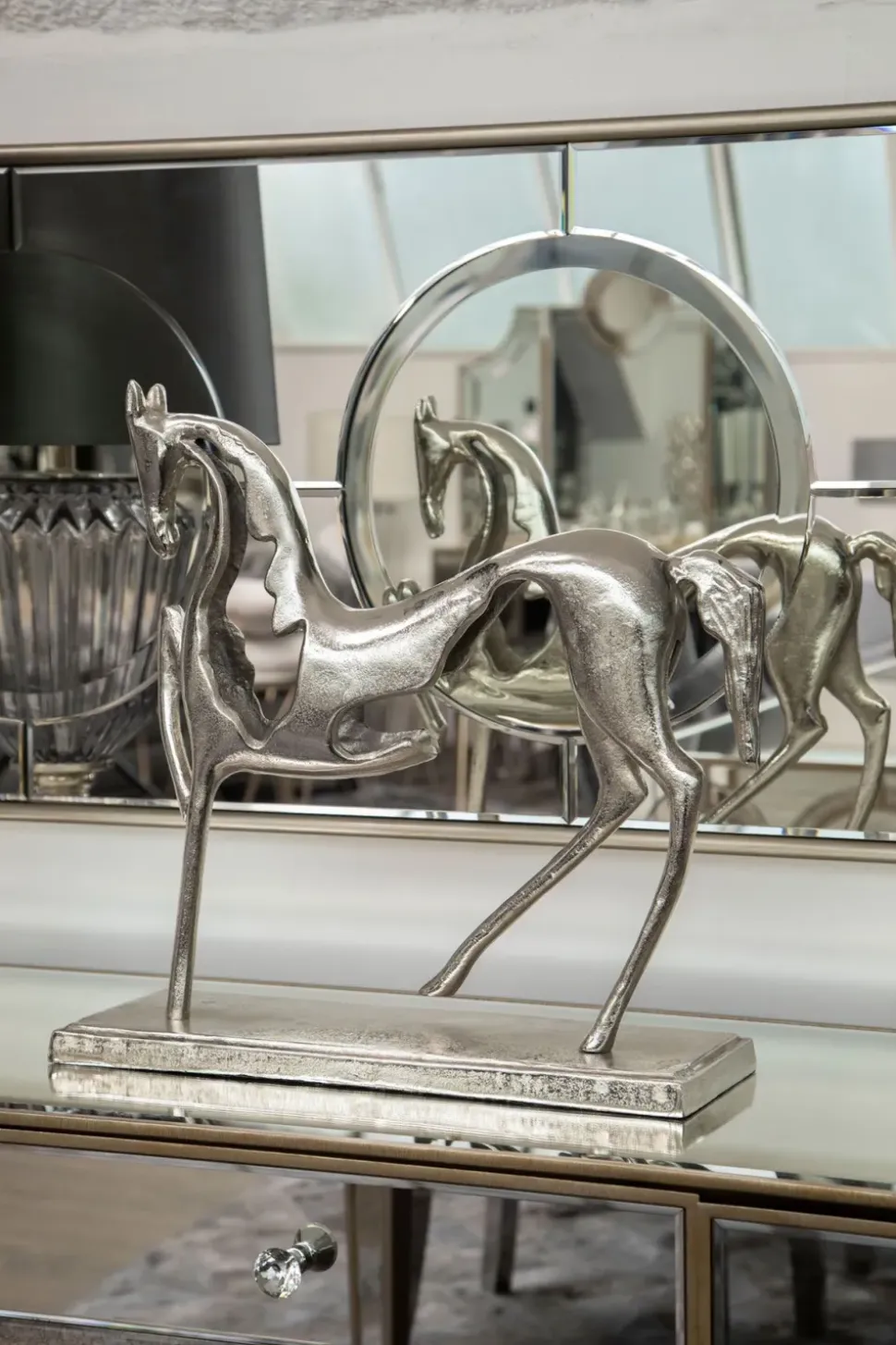Wildheart Horse 48cm Metal Indoor Statue