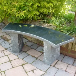 Windsor Polished Granite Stone Garden Bench