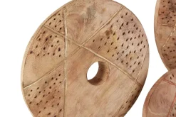 Woodland Disc 52cm Wood Indoor Sculpture