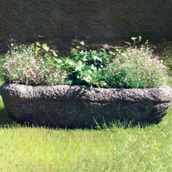 Woodland Plant Trough Stone Garden Planter
