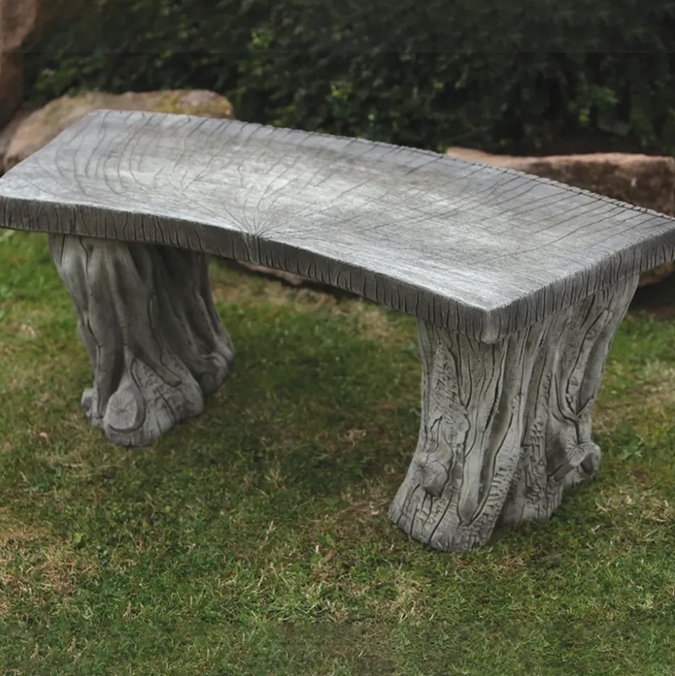 Woodlands Design Stone Garden Bench