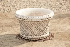 Woven Plant Pot Portland Stone Garden Planter