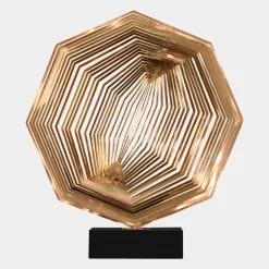 Xenon Grid 70cm Copper Metal Indoor Sculpture