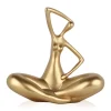 Yoga Grace 25cm Gold Resin Indoor Sculpture