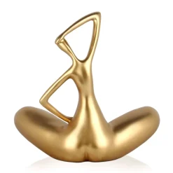Yoga Grace 25cm Gold Resin Indoor Sculpture