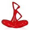 Yoga Grace 25cm Red Resin Indoor Sculpture