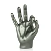 Zen Hand 27cm Anthracite Resin Indoor Sculpture