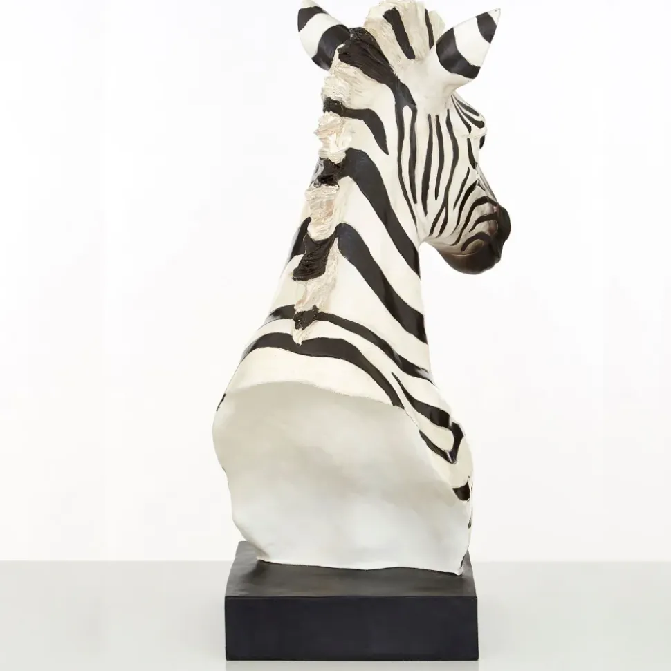 Zen Zebra 54cm Resin Indoor Sculpture